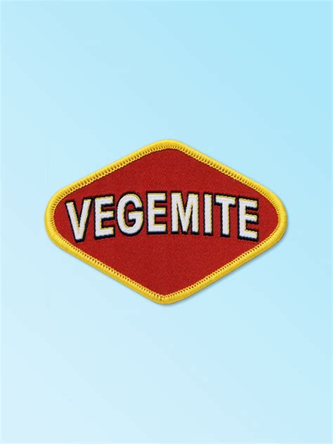 Vegemite Logo iron on badge - Souvenirs Direct