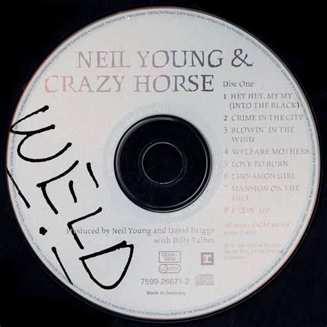 Neil Young & Crazy Horse – Weld album art - Fonts In Use