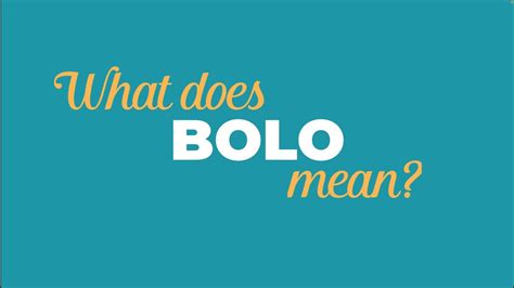 WHAT DOES BOLO MEAN? | a guide to reseller lingo - YouTube