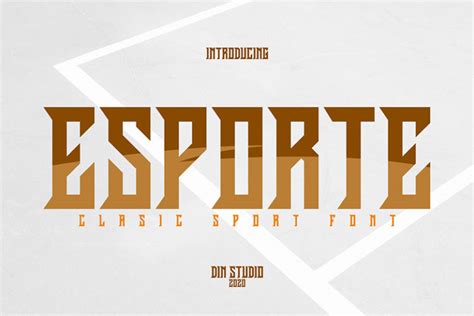 Esporte - Classic Sport Font - Din Studio