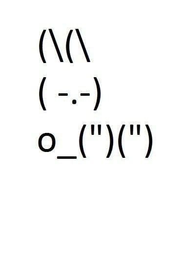 Afbeeldingsresultaat voor text bunny | Ascii art, Cool text symbols ...