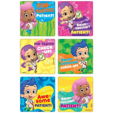 Bubble Guppies - Fintastic Patient! Medical Stickers