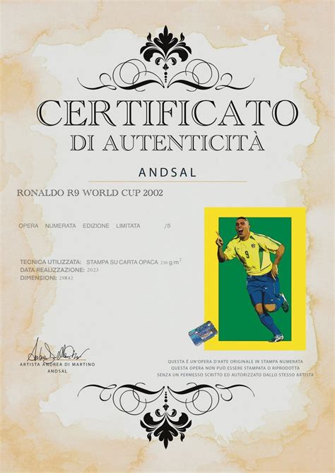 Brasile - Football World Championships - BRASILE RONALDO R9 WORLD CUP 2002 Limited Edition 2/5 w ...