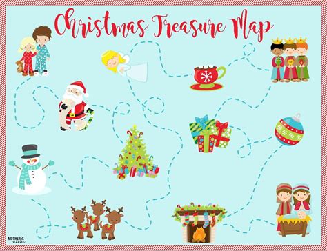 CHRISTMAS TREASURE MAP: FREE PRINTABLE Map and Clues | Treasure maps ...