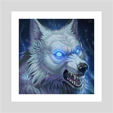 Angry wolf, an art print by Gabriele Sousa - INPRNT