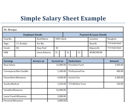 Download 17 Printable Salary Sheet Templates in [EXCEL & WORD]