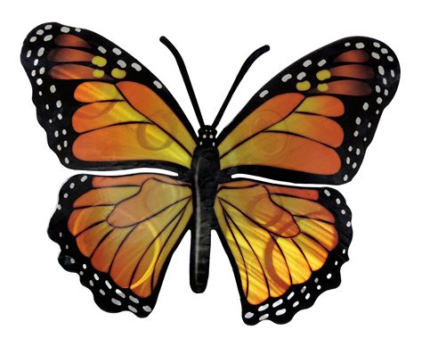 Monarch Butterfly Metal Wall Art | Glas