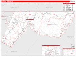 Allegany County, MD Map Book (Red Line Style)