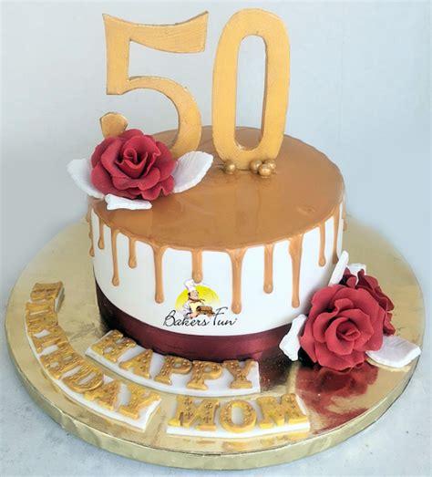 50th Birthday Cake | Order Online at Bakers Fun| Free Shipping