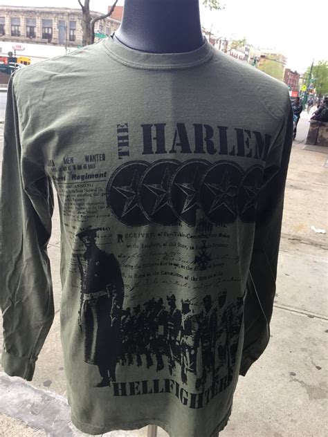 Harlem Hell Fighter Long Sleeve T Shirt - Harlem Heritage Tours ...