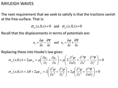 PPT - Earthquake Seismology: Rayleigh waves Love waves Dispersion PowerPoint Presentation - ID ...