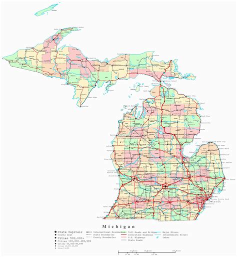 Map Of Upper Michigan Counties | secretmuseum