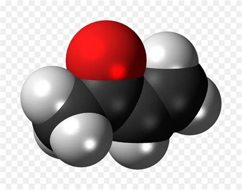 Methyl Vinyl Ketone Molecule Spacefill - Vinyl PNG - FlyClipart