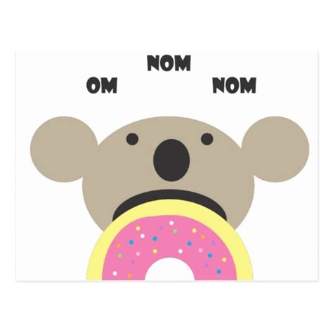 Koala Donut Diet Postcards | Zazzle