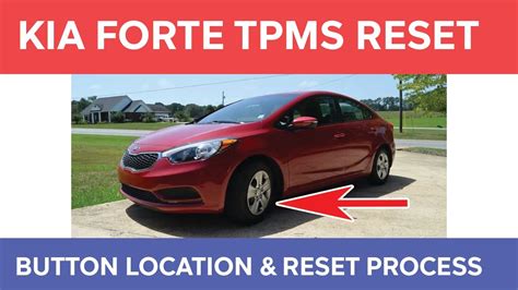 Kia Forte TPMS Reset Button Location and How To Reset - YouTube