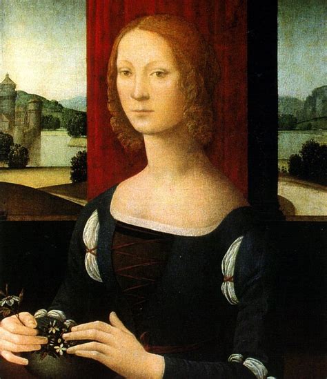 Lorenzo di Credi / La dama dei gelsomini (Caterina Sforza) | Renaissance portraits, Portrait ...