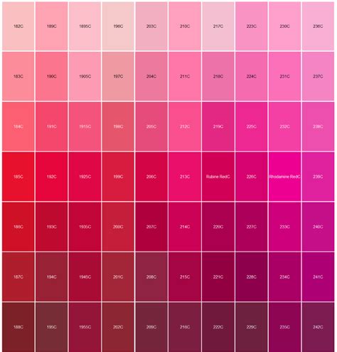 Logo Pantone Color Matching red and pink | Pantone, Màu sắc, Bảng màu