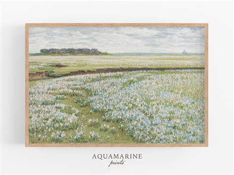 Spring Meadow Print Spring Painting Landscape Wall Art - Etsy