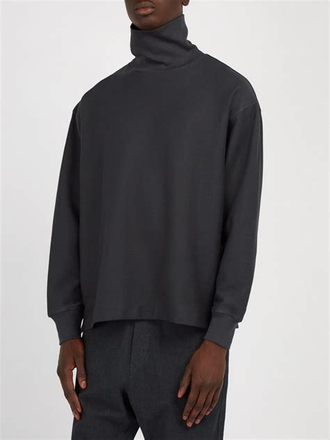 Cotton-jersey funnel-neck sweater | Lemaire | MATCHESFASHION.COM US | Funnel neck sweater ...