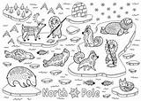 The Rich Life Of Inhabitants North Pole coloring Page  sketch template