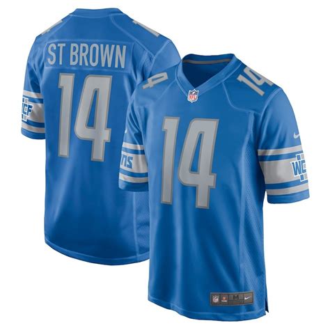 Detroit Lions Amon-Ra-St Brown Nike Replica Game Jersey - 196755118074