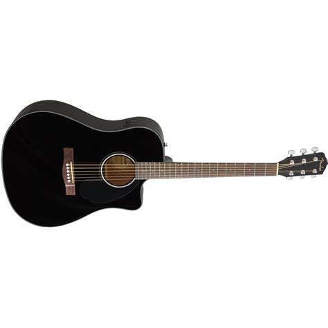 GUITARRA FENDER ELECTRO ACUSTICA NEGRA CD60SCE