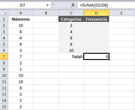 Distribución de frecuencias en Excel - Excel Total