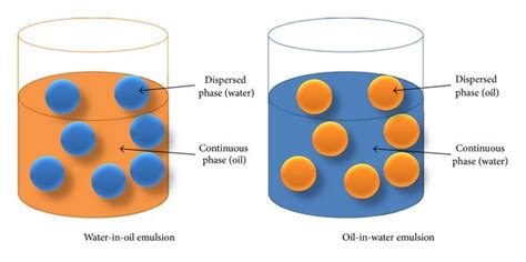 Give One Example Each Of Oil In Water And Water In Oil Emulsion.