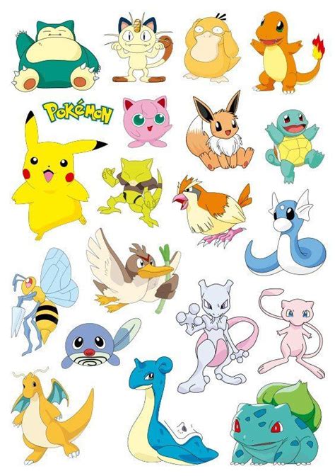 POKEMON STICKERS LAPTOP SUITCASE STICKERS SKATEBOARD STICKERS ...