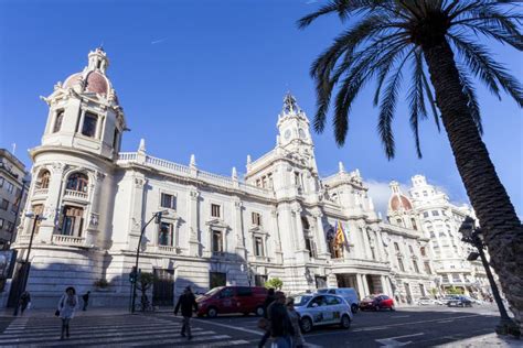 Valencia,Spain, 3,6,2018: Valencia City Hall Building Editorial Image ...