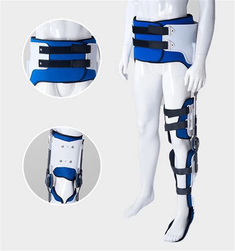 Hinged ROM Hip Knee Support Brace Hip Knee Ankle Foot Orthosis Leg Fracture for Knee Surgery ...