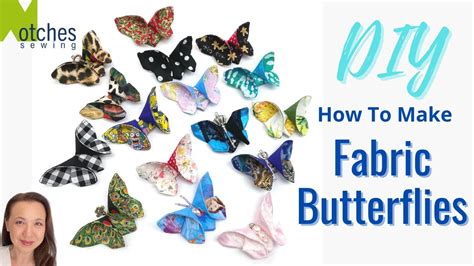 How to Make a Butterfly with Fabric - DIY Fabric Butterflies - YouTube