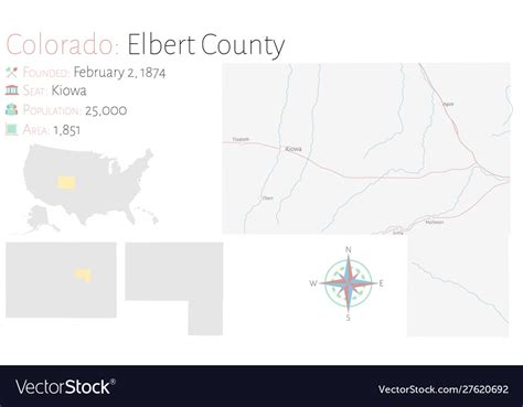 Elbert County Colorado Map