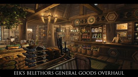 Skyrim SE Mods: EEK's Belethors General Goods Overhaul SSE - YouTube