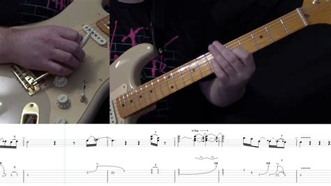 Pink Floyd Learning to Fly Guitar Tab with on-screen performance - YouTube