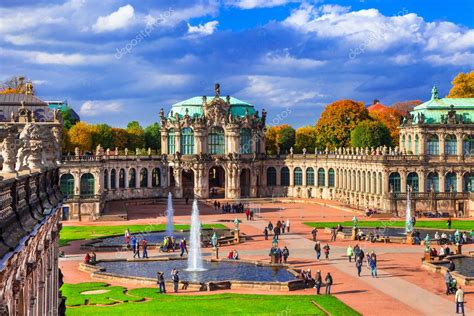 Landmarks of Germany - Zwinger museum and park in beautiful Dresden. – Stock Editorial Photo ...