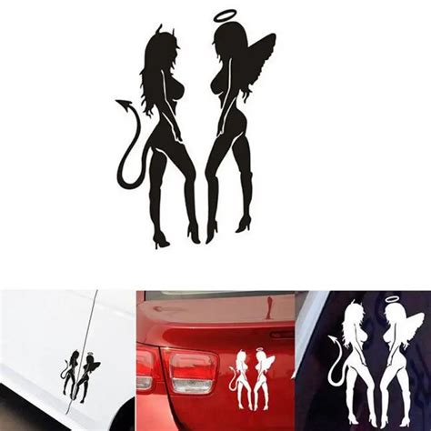 2017 Sexy Girl Car Styling Sticker on Car Reflective Waterproof Vinyl Funny Crazy Car Sticker ...