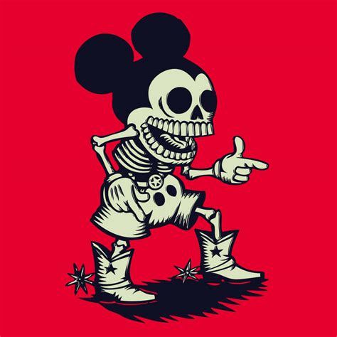 Download Skeleton Mickey Cartoon PFP Wallpaper | Wallpapers.com