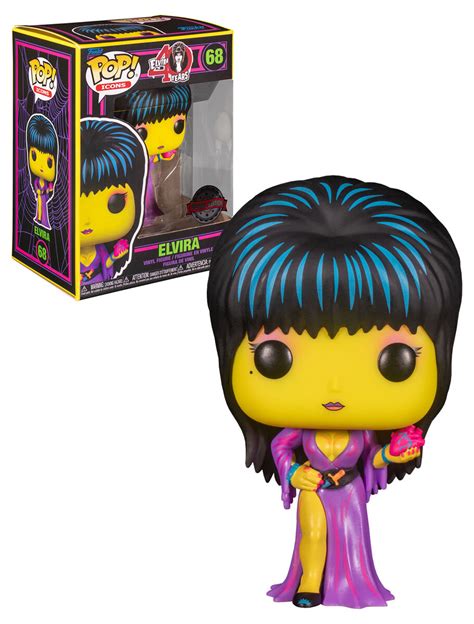 Funko POP! Television Elvira #68 Elvira (Black Light) - New, Mint Condition