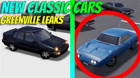 Greenville UPDATE LEAKS! New classic cars! (Greenville Roblox) - YouTube