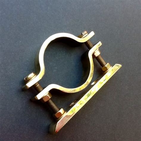 Brass Pipe Clamp Bracket 33mm Diameter Single Port Solid Brass