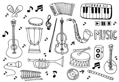 Musical Instrument Drawing