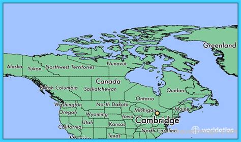 Where is Cambridge? - Cambridge Map - Map of Cambridge - TravelsMaps.Com