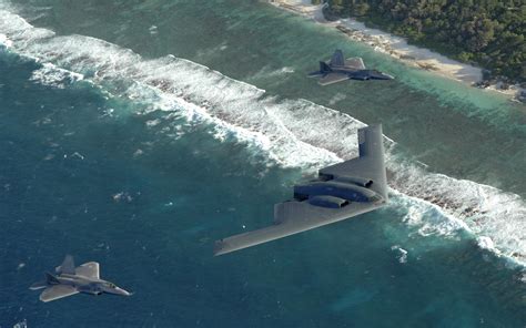 Northrop Grumman B-2 Spirit and Lockheed Martin F-22 Raptor wallpaper - Aircraft wallpapers - #30305