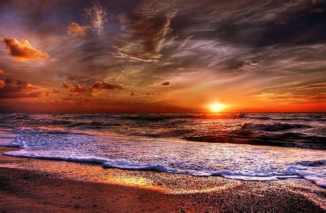 HD wallpaper: HD photo of beach at sunset, denmark, sea, summer, nature ...