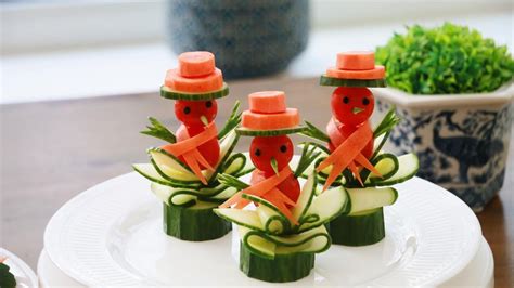 Vegetable Carving Garnish | Party Food Garnish Ideas | Food Decoration ...