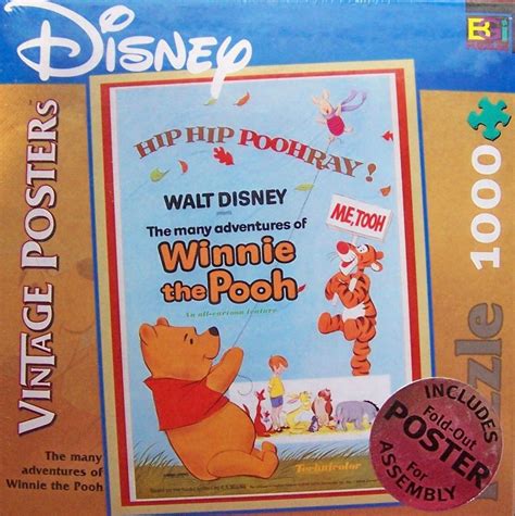 WINNIE THE POOH 1000 PC DISNEY JIGSAW VINTAGE PUZZLE w/ FOLD-OUT POSTER NEW ;-) | #1880493194