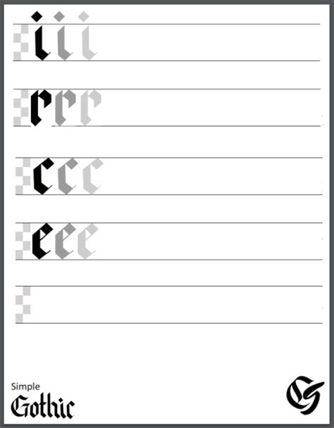 4 Free Printable Calligraphy Practice Sheets (PDF Download)