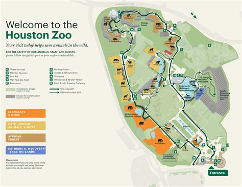 Austin Zoo Map