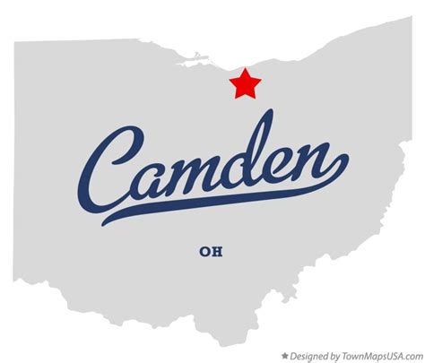 Map of Camden, Lorain County, OH, Ohio